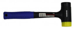 Молоток рихтовочный безынерционный с фиберглассовой ручкой и резиновой противоскользящей накладкой (900г) Forsage F-18082LB 48181