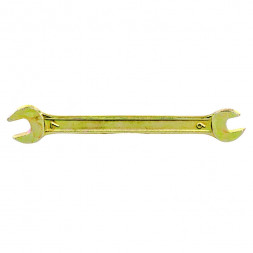 Ключ рожковый СИБРТЕХ желтый цинк 6х7мм 14301