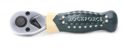Трещотка реверсивная короткая с резиновой ручкой 3/8&quot; (L-135мм 72зуб) ROCKFORCE RF-802319 18925
