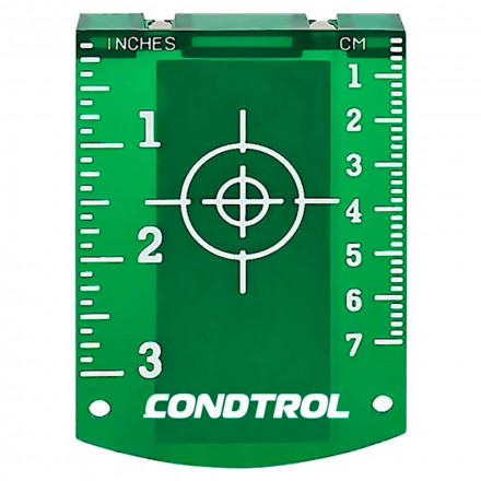 Магнитная мишень для лазерного нивелира зеленый CONDTROL 1-7-110