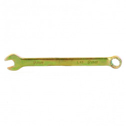Ключ комбинированный СИБРТЕХ желтый цинк 9мм 14975