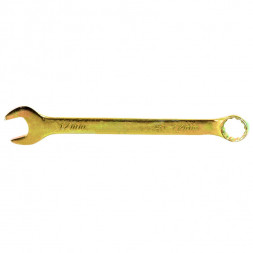 Ключ комбинированный СИБРТЕХ желтый цинк 17мм 14982