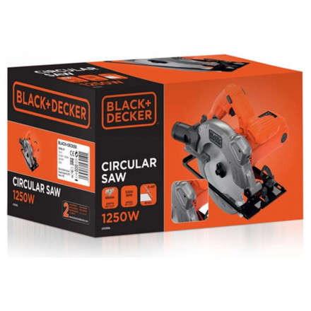 Дисковая пила BLACK+DECKER 1250Вт 190мм CS1250L-QS