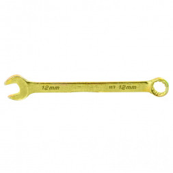 Ключ комбинированный СИБРТЕХ желтый цинк 12мм 14978