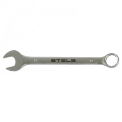 Ключ комбинированный STELS CrV матовый хром 30мм 15232