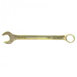 Ключ комбинированный СИБРТЕХ желтый цинк 30мм 14988