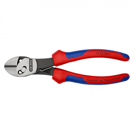 Кусачки боковые повышенной мощности KNIPEX TwinForce 180мм 7372180F