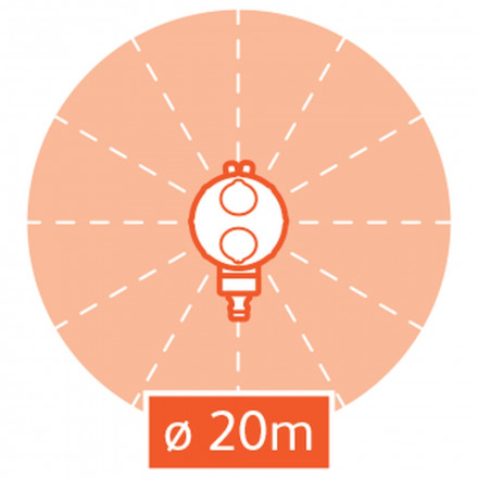 Дождеватель/ороситель HoZelock спринклерный круговой 314м² 2335P0000