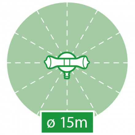 Дождеватель/ороситель HoZelock спринклерный круговой 177м² 2510P0000