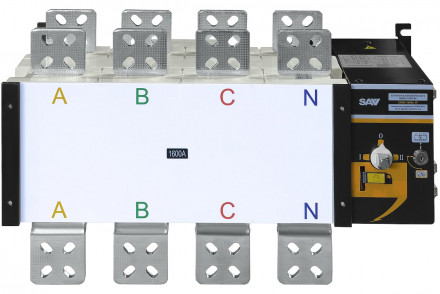 Реверсивный рубильник АВР (устройство автоматического ввода резерва) SHIQ5-1600 4P