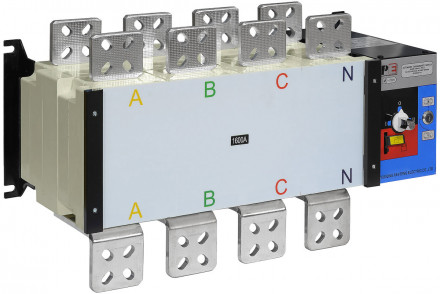 Реверсивный рубильник АВР (устройство автоматического ввода резерва) SHIQ5-1600 4P
