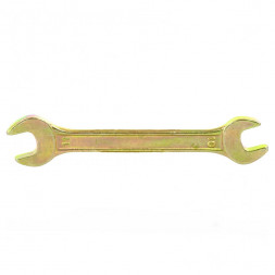 Ключ рожковый СИБРТЕХ желтый цинк 10х11мм 14304