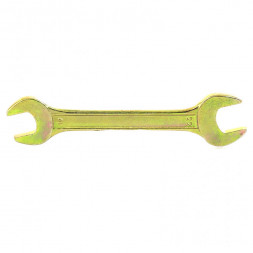 Ключ рожковый СИБРТЕХ желтый цинк 19х22мм 14311