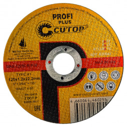 Диск отрезной по металлу Cutop Profi Plus Т41-125х1.2х22.2мм 40004т