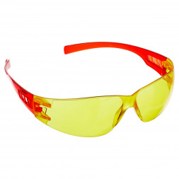 Защитные очки ЗУБР желтые открытого типа пластиковые дужки 110326_z01