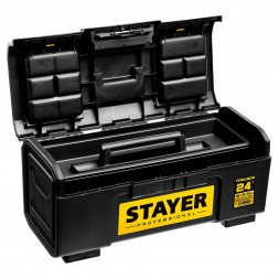 Ящик для инструмента STAYER Professional &quot;TOOLBOX-24&quot; пластиковый 38167-24